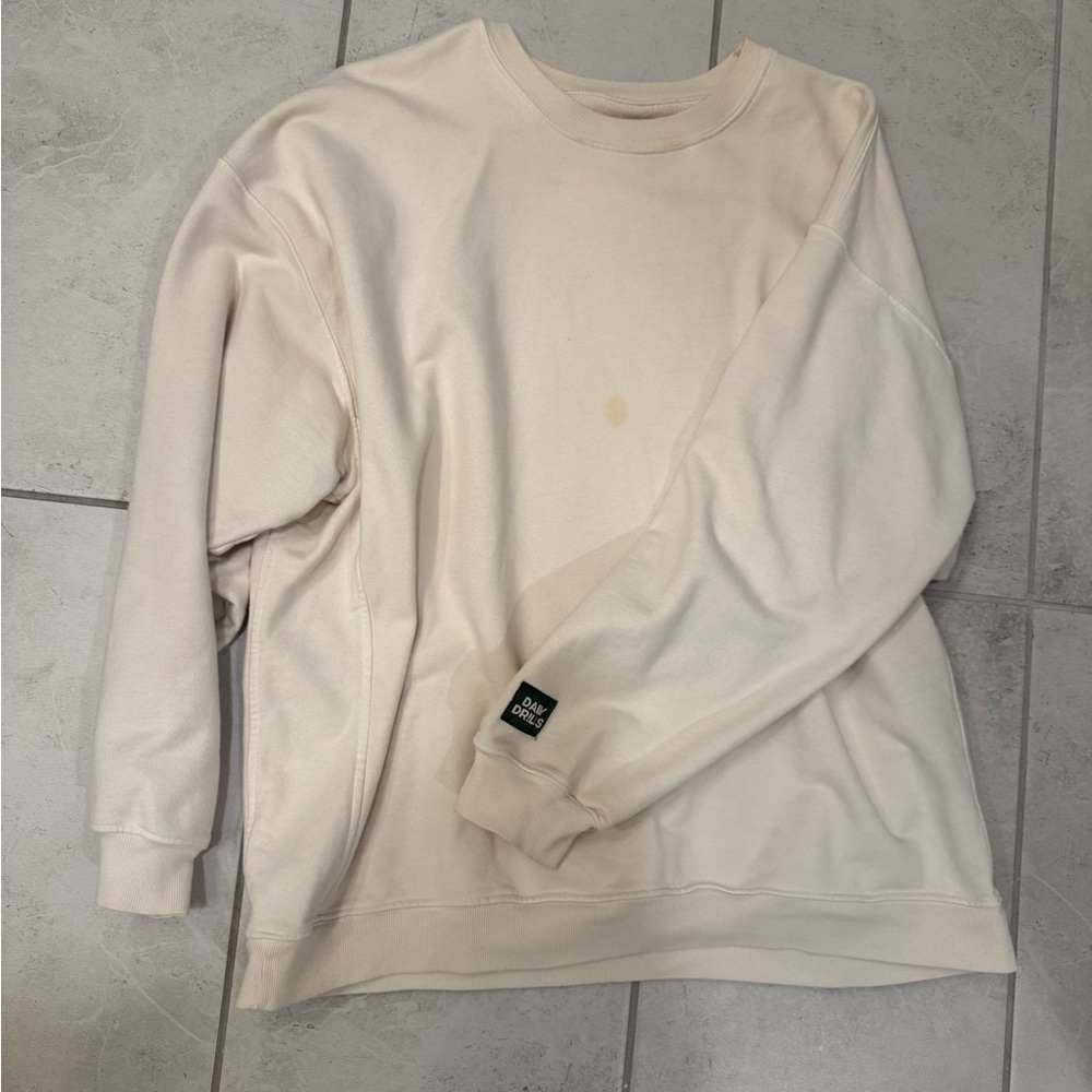 Unisex daily drills Cream Sweater